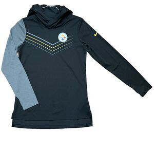 Nike Black and Gray Women's Hoodie